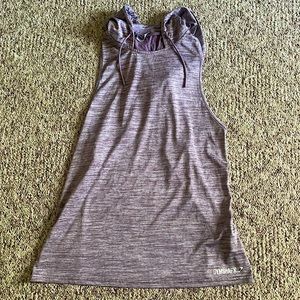 GYMSHARK Racerback Hoodie Tank -Plum